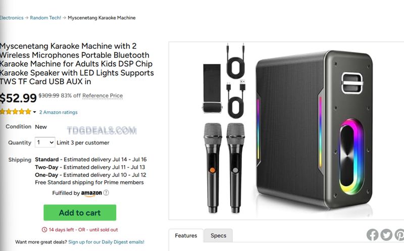 KARAOKE MACHINE DEAL 🎤