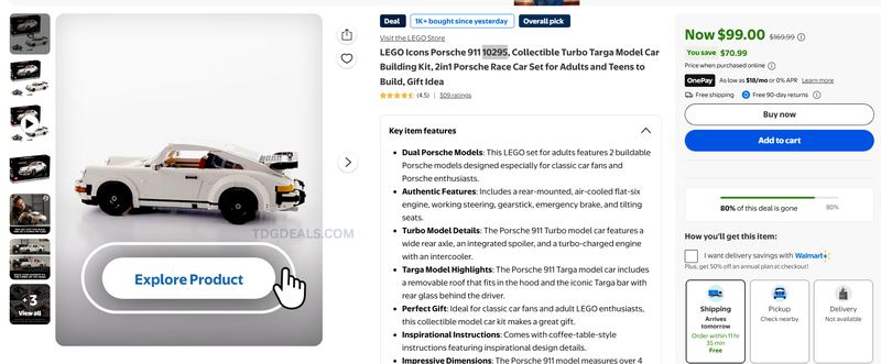 LEGO Porsche deal 👀