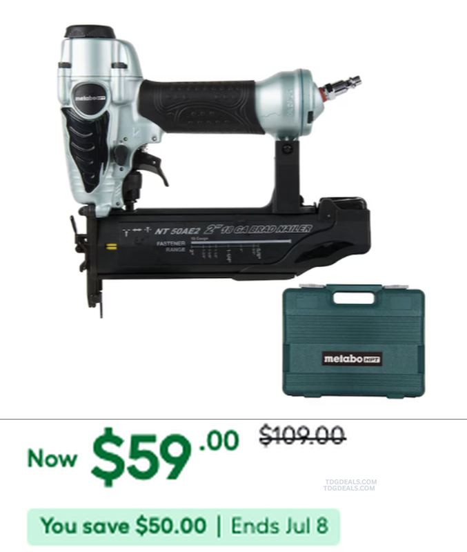 $109 METABO BRAD NAILER IS NOW $59 👀