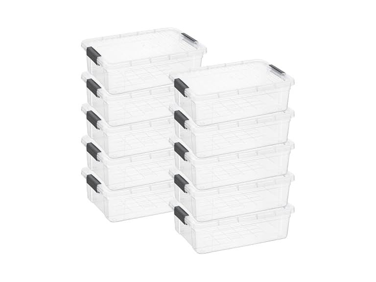 96% OFF: Superio Clear Storage Box with Lid