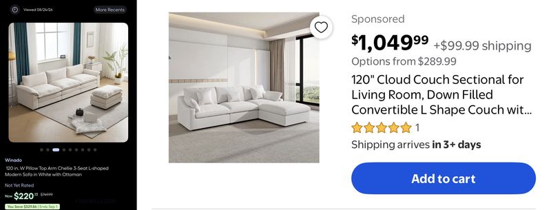 🚨 HUGE SOFA DEAL AT LOWE’S