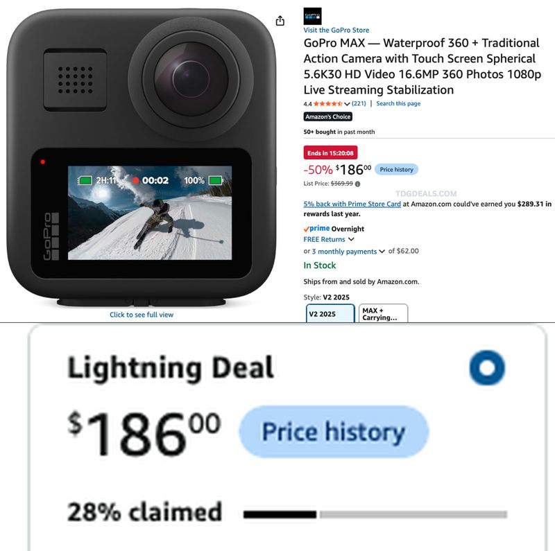 GO PRO LIGHTNING DEAL ⚡️📸⛷️