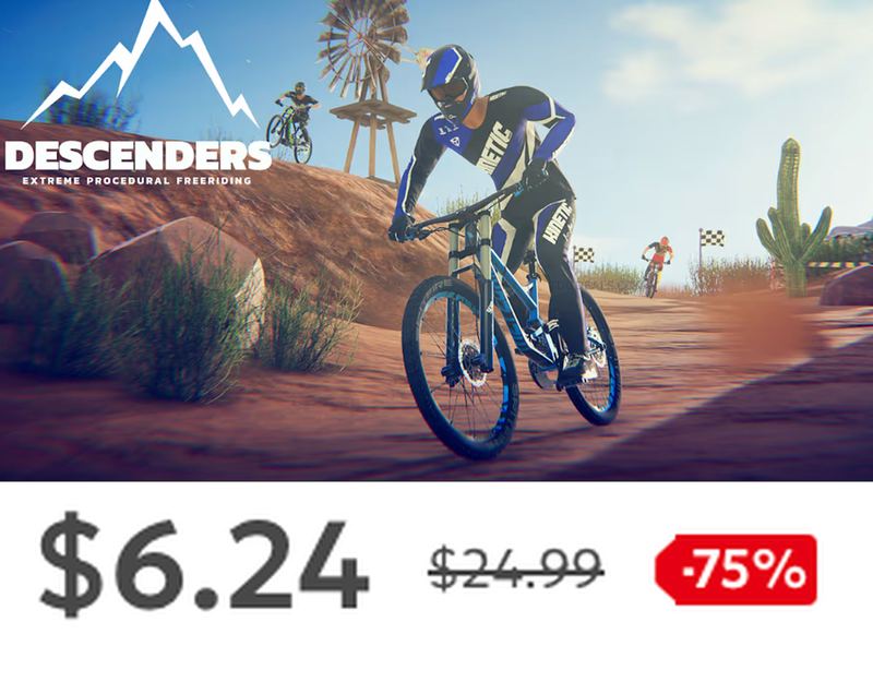 75% OFF DESCENDERS ON SWITCH, NOW $6.24