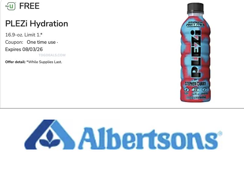 FREE PLEZi HYDRATION @ ALBERTSONS