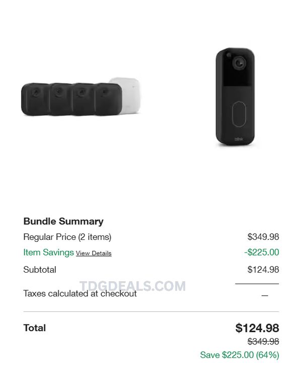 SAVE $225 ON BLINK SECURITY CAMERAS 🚨