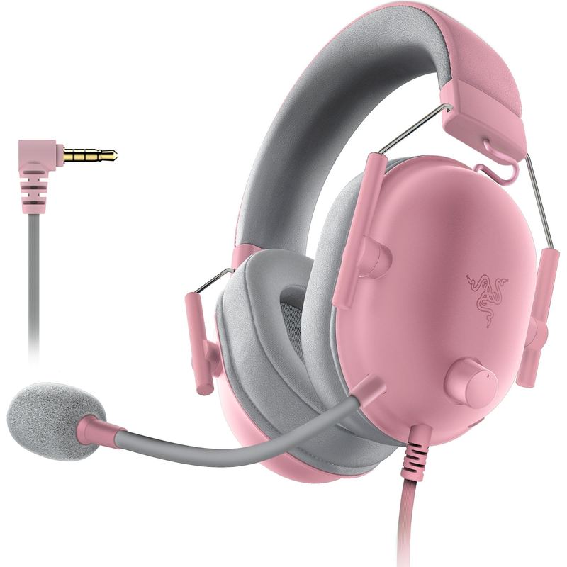 Razer - BlackShark V2 X Wired Over-the-Ear Gaming Headset for PC, PS5, PS4, Switch, Xbox X|S, and Xbox One - Quartz