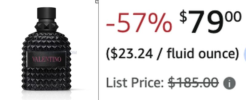 🚨 $79 VALENTINO BORN IN ROMA UOMO EXTRADOSE 3.4 OZ