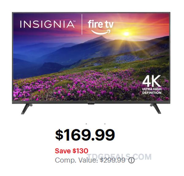 50" INSIGNIA 4K FIRE TV ONLY $169.99 📺