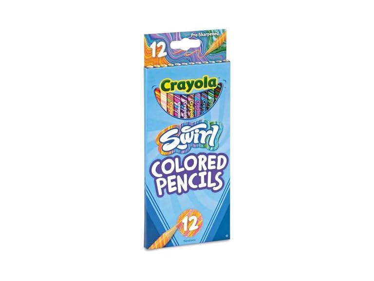 Crayola Swirl Colored Pencils for Kids, 12ct