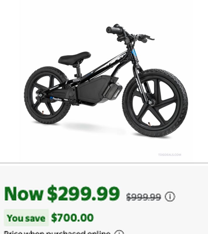 $999.99 HYPER 16" E-BALANCE BIKE FOR KIDS NOW $299.99 🔥