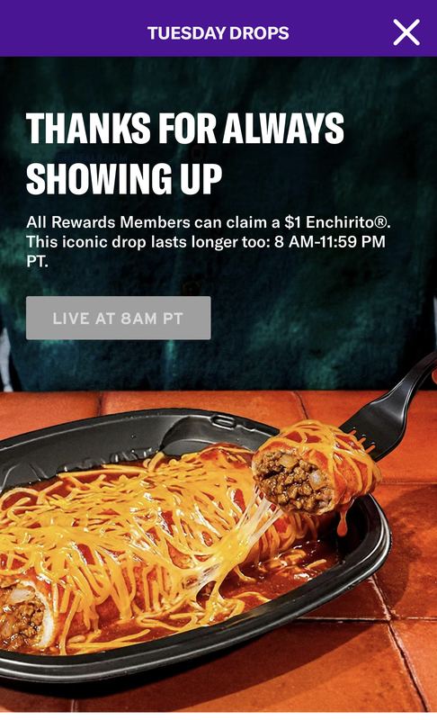 $1 ENCHIRITO SOON @ TACO BELL