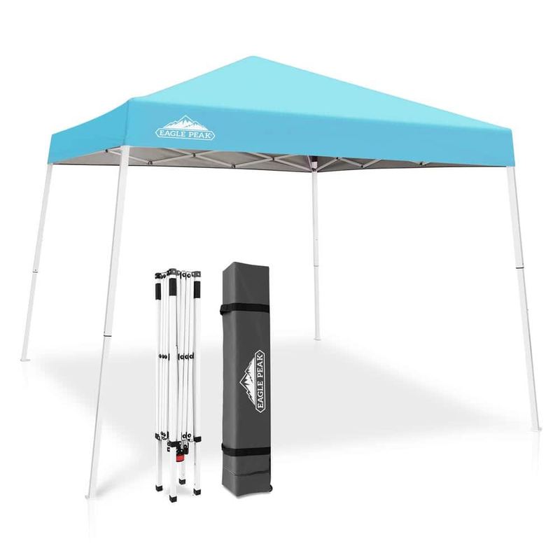 EAGLE PEAK - 10 ft. W x 10 ft. D Slant Leg Pop-Up Canopy Tent
