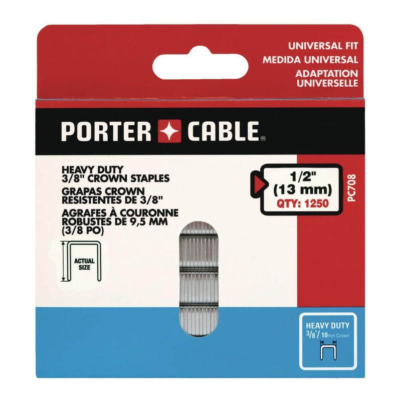Porter-Cable - 3/8 in. x 1/2 in. Glue Collated Crown Staple
