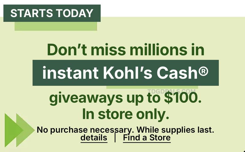 KOHL'S CASH EVENT IS TODAY 🚨