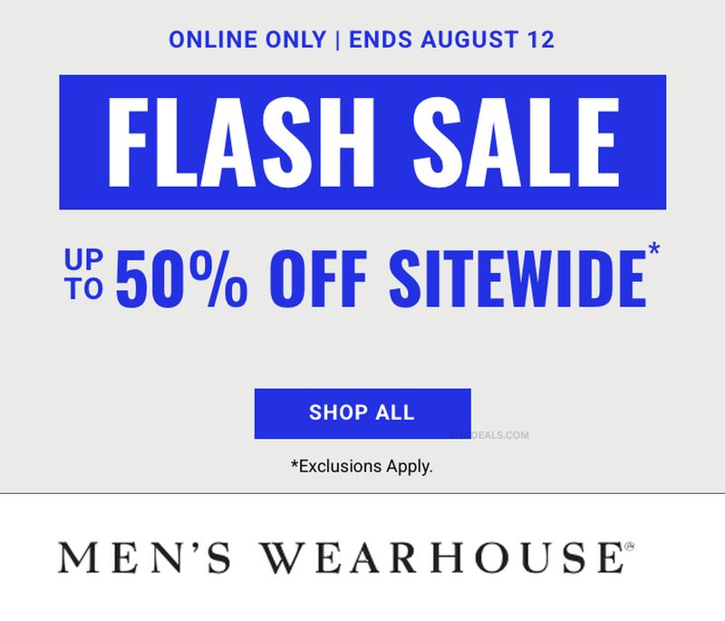 MEN'S WEARHOUSE FLASH SALE 🕴️