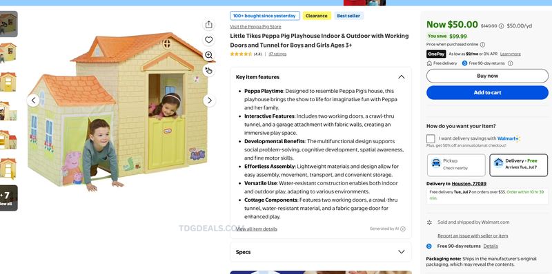 PEPPA PIG PLAYHOUSE DEAL 🐷