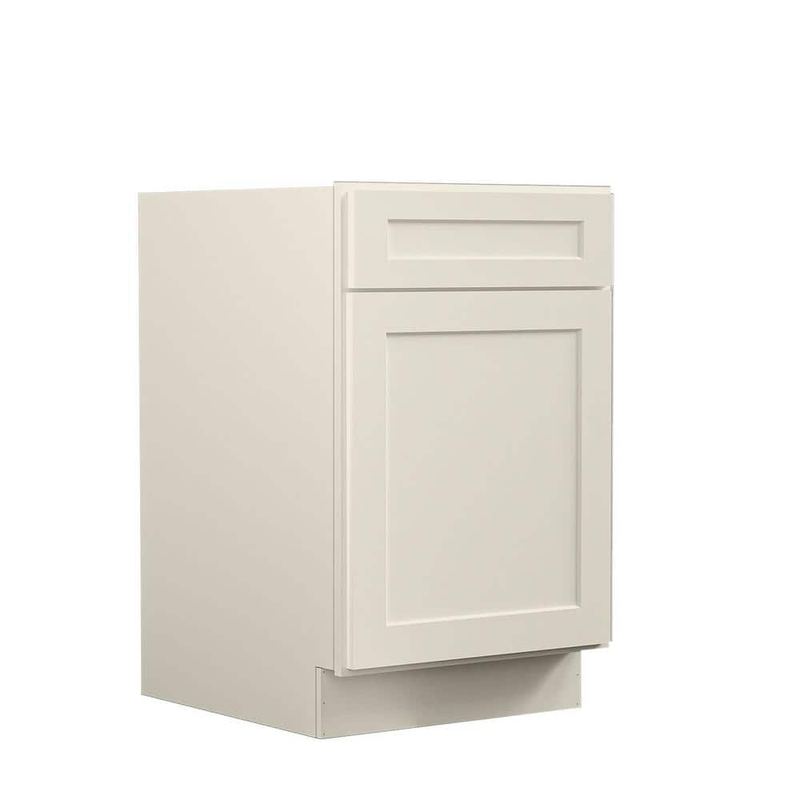Hausvita - 21 in. W x 24 in. D x 34.5 in. H Ready to Assemble Plywood Base Kitchen Cabinet in in Antique White