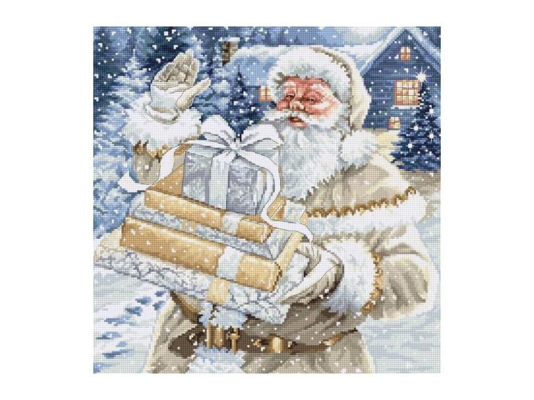 Luca-S Cross Stitch Kit Santa and Pressies