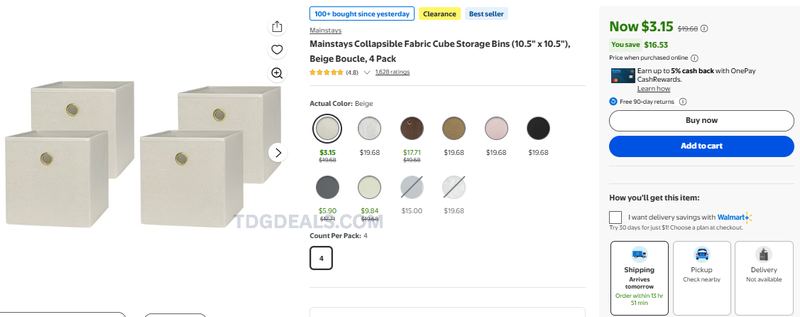 SAVE $16.53 ON STORAGE BINS