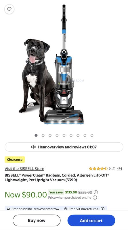 BISSELL PowerClean Pet Vacuum