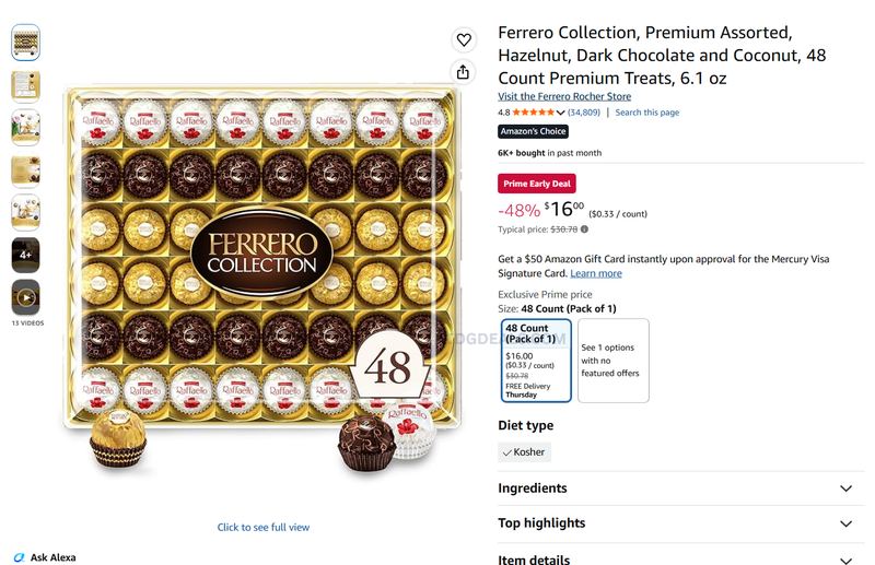 Ferrero chocolate deal 👀