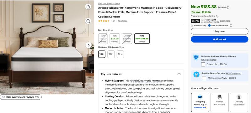 AVENCO WHISPER KING HYBRID — $183.88