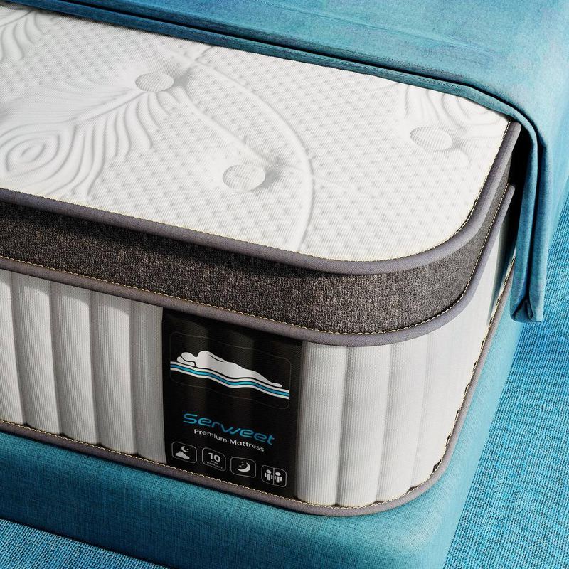 Serweet - 10 in. Medium Comfort Hybrid Memory Foam Innerspring Pillow Top Full Mattress