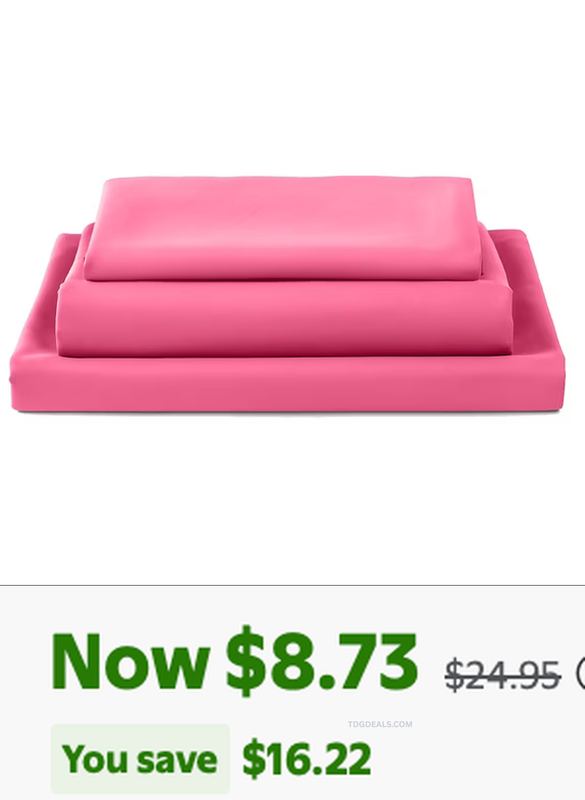 TWIN XL DORM SHEET SET DOWN TO $8.73