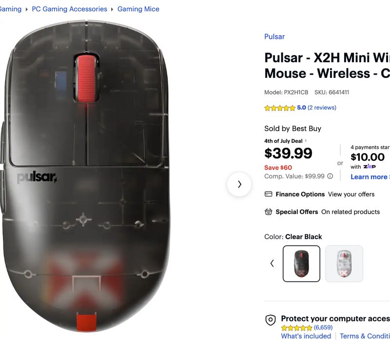 $99.99 - Pulsar X2H Gaming Mouse 🕹️