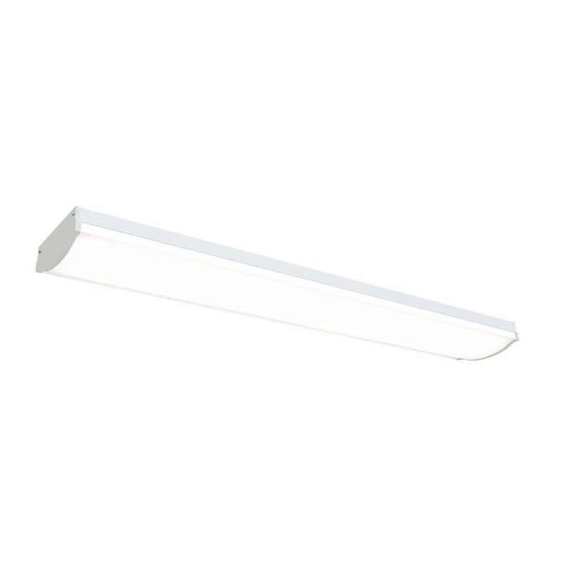 LNC - Modern 4 ft. Max 5000 Lumens Integrated LED Dimmable White Wraparound Light 3CCT Selectable