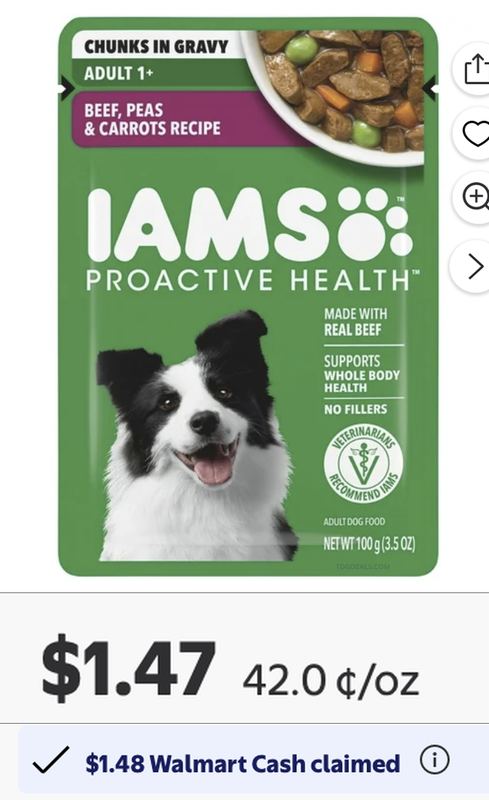 IAMS DOG FOOD POUCH DEAL🐶