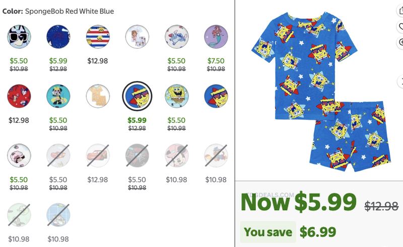 TODDLER PAJAMA SET CLEARANCE