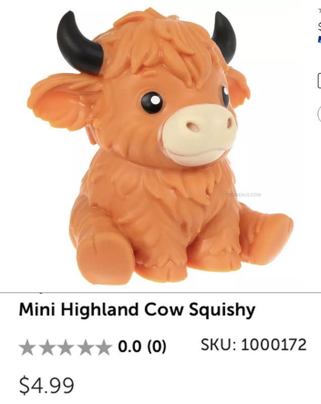 🚨  MINI HIGHLAND COW SQUISHY