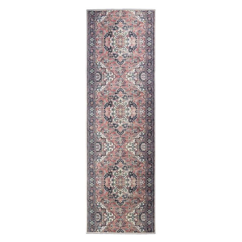 RugStylesOnline - Custom Image Series Traditional Kilim Medallion Terracotta-Multicolor 26 in. W x 600 in. L Stair Runner 108.49 sq. ft.