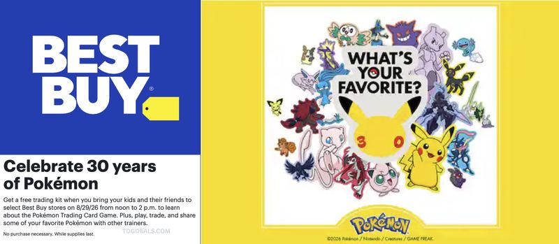 POKÉMON EVENT AT BEST BUY THIS SATURDAY