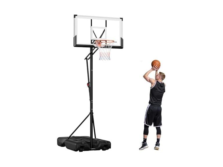 Basketball Hoop, 7.6-10 ft Adjustable Height