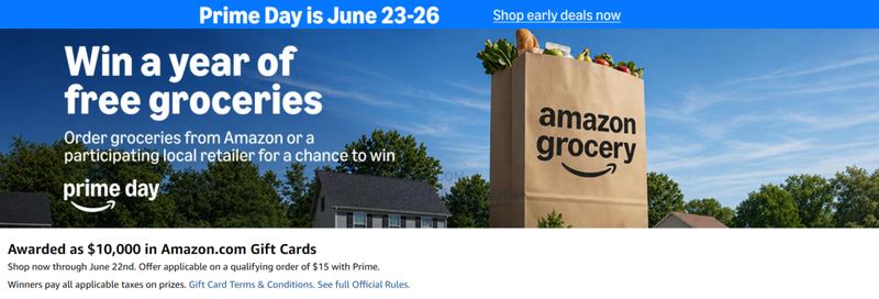 🛒 Amazon Grocery Giveaway 🛒
