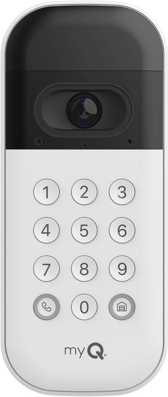 Chamberlain - MyQ Smart Garage Video Keypad – Battery Operated - White