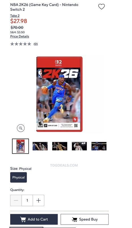 NBA 2K26 FOR SWITCH 2 JUST DROPPED TO $27.98
