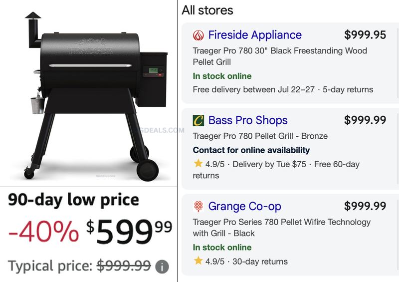$599.99 WOOD PELLET SMOKER GRILL @ AMAZON 🧑‍🍳