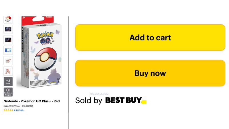 IN-STOCK Nintendo - Pokémon GO Plus + - Red