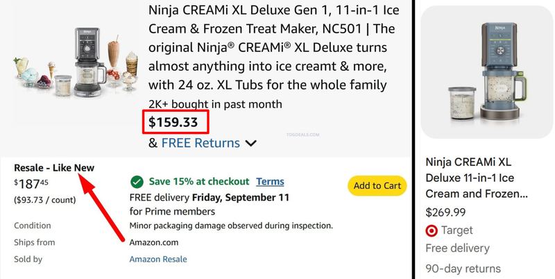 $159 NINJA CREAMI MAKER