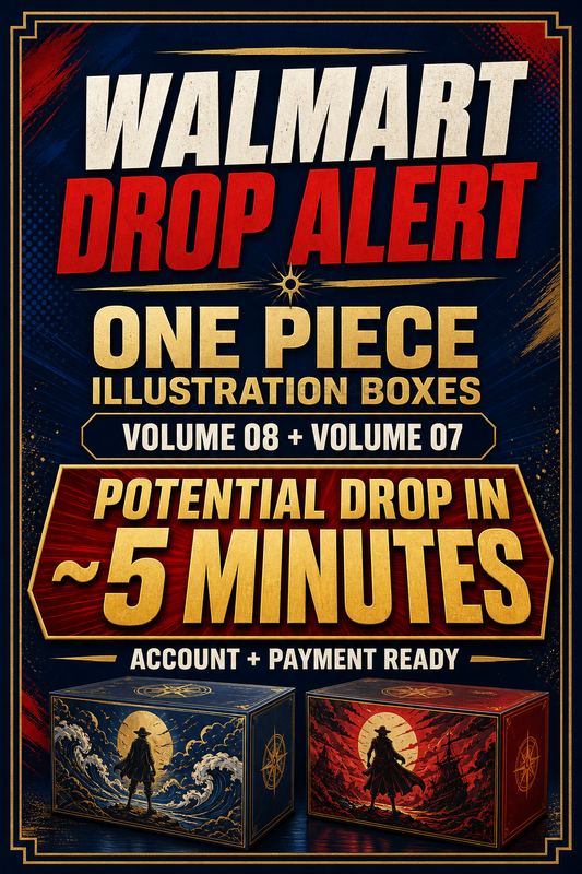 WALMART ONE PIECE ILLUSTRATION BOX DROP — IN 5 MINUTES