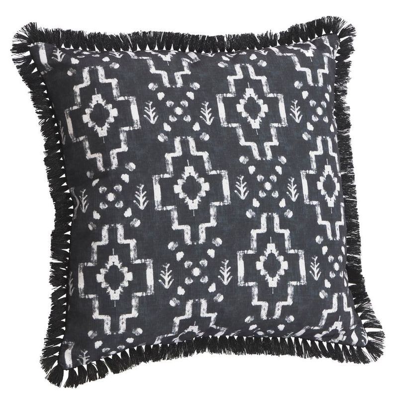 Hampton Bay - 18 in. x 18 in. Outdoor Patio Throw Pillow in Classic Motif