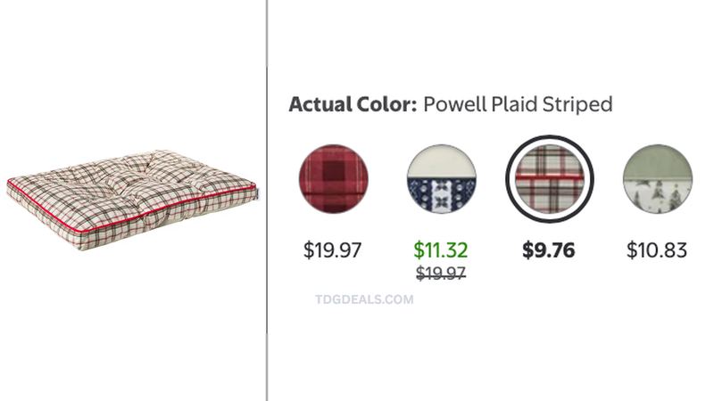 VIBRANT LIFE LARGE HOLIDAY DOG BED NOW $9.76