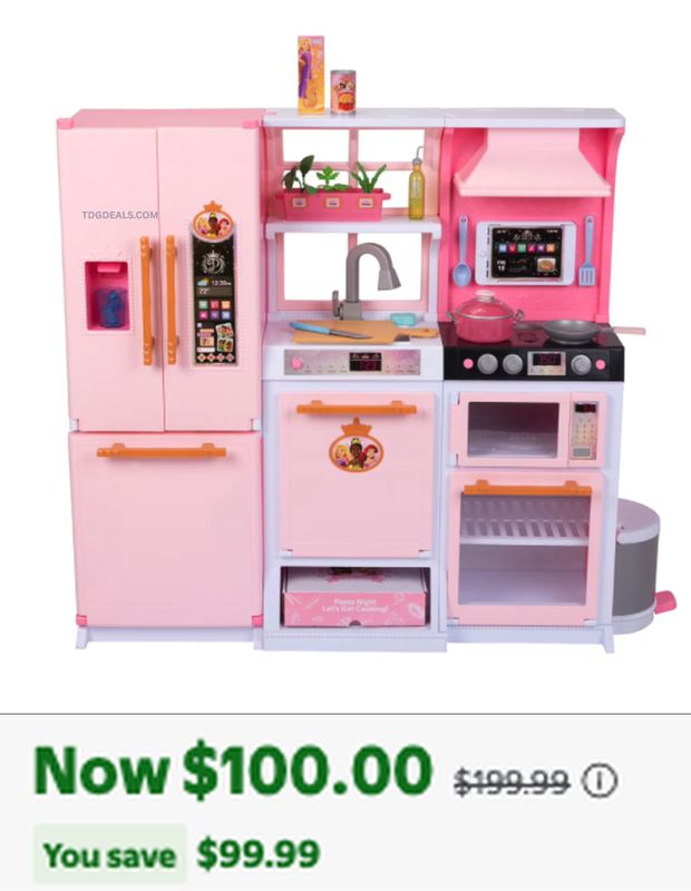 $100 DISNEY PRINCESS FRESH PREP GOURMET PLAY KITCHEN 👀
