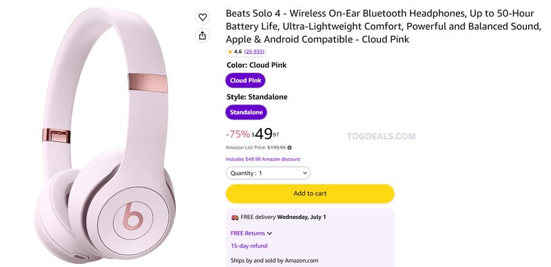 BEATS SOLO 4 HEADPHONES DEAL 🎧