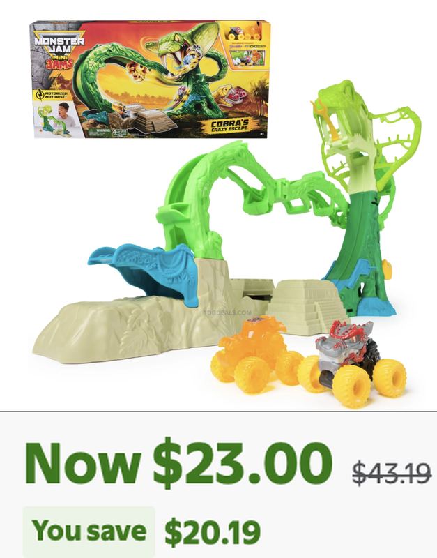 $43.19 MONSTER JAM COBRA'S CRAZY ESCAPE PLAYSET NOW $23