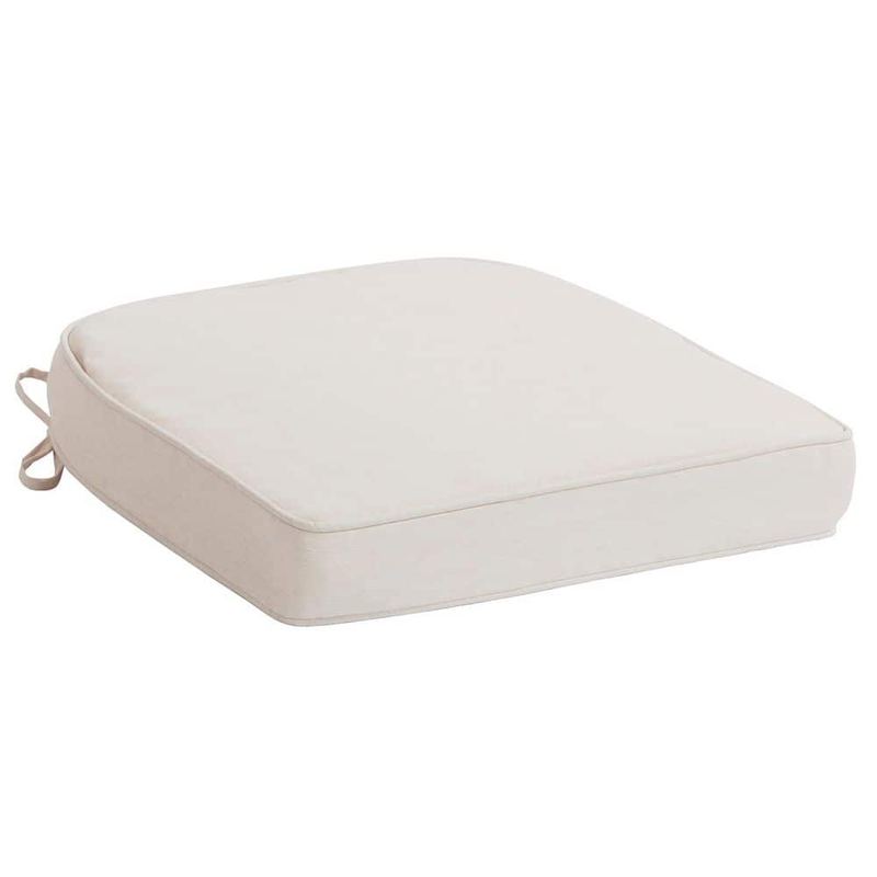 Hampton Bay - 20 in. W x 20 in. D CushionGuard Universal Outdoor Seat Pad in Almond
