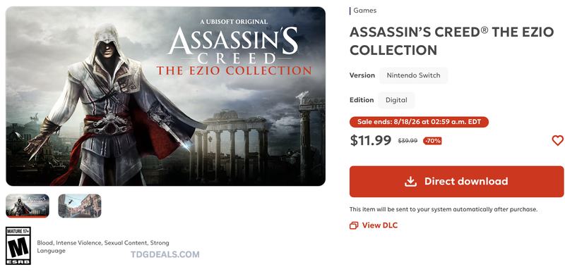 NOW $11.99 ASSASSIN'S CREED EZIO COLLECTION